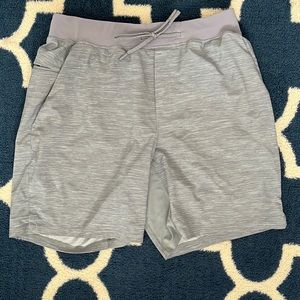 Lululemon Grey linerless 7.5inch inseam shorts